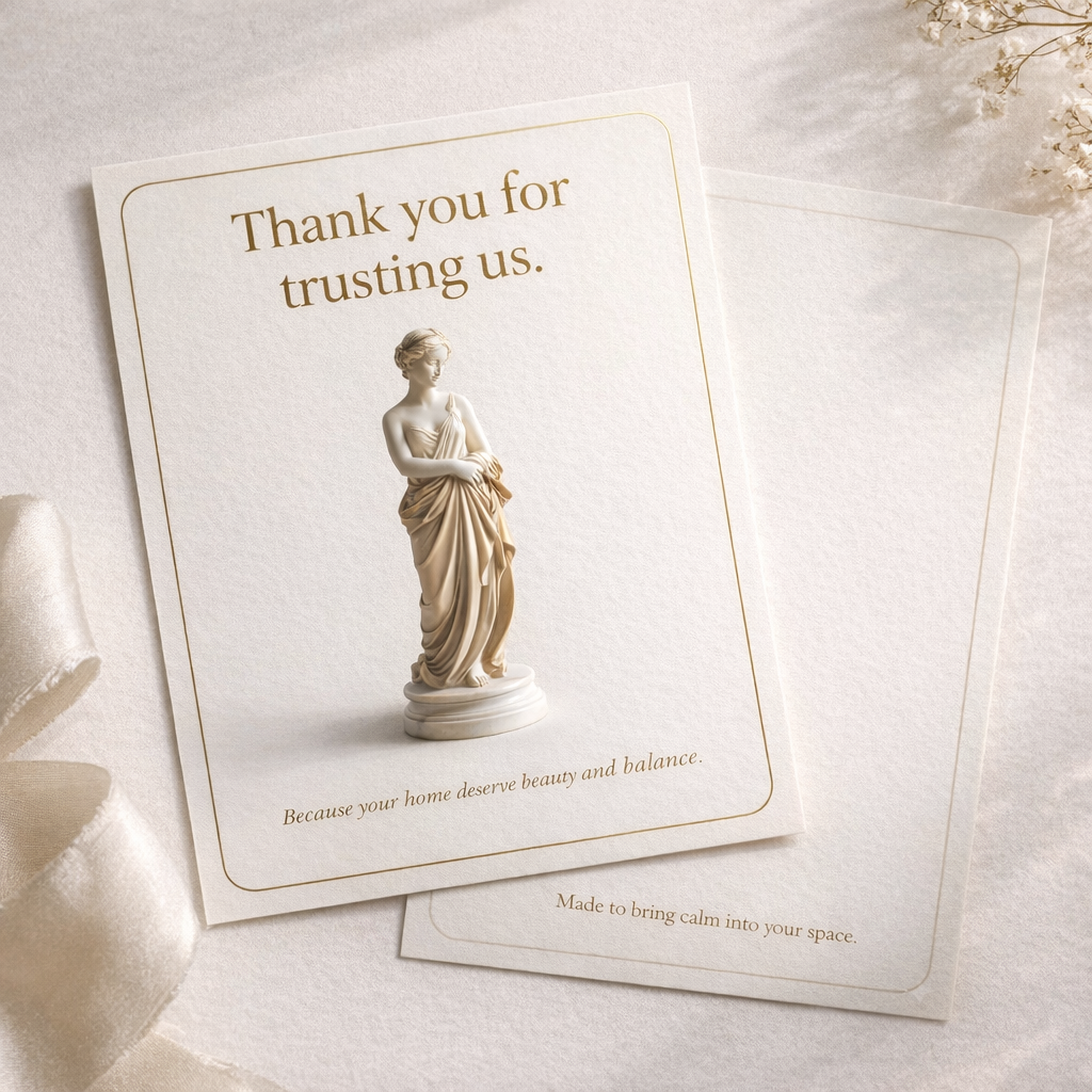 ALPHA home Signature Thank You Card